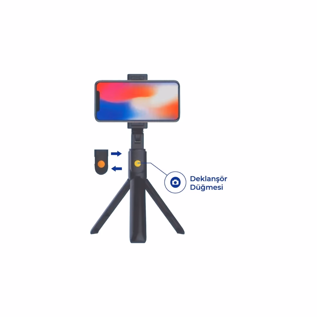 TRP-01 Selfie Çubuğu Entegre Tripod 
