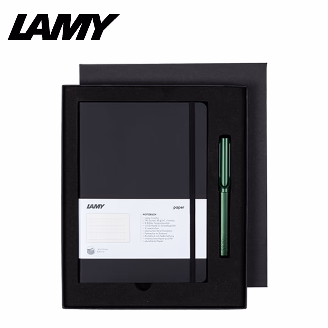 LAMY Siyah Defterli Roller Kalem Seti 
