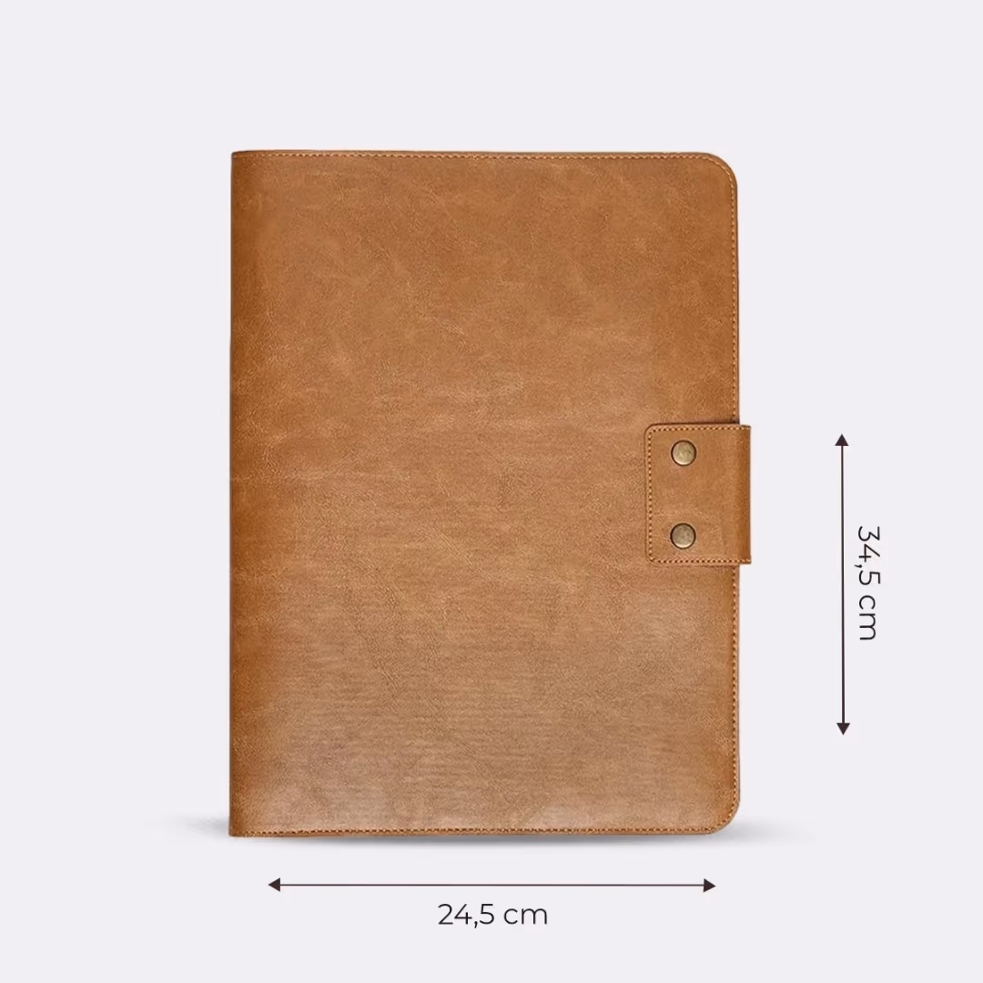 Vegan Çıtçıtlı Laptop & Tablet Organizer Kılıf