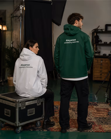 Akçansa için Positive Studio merch üretimi
