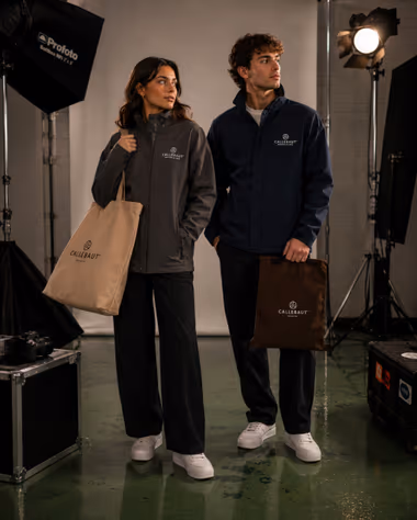 Callebaut için Positive Studio merch üretimi
