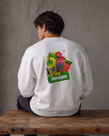 Mentos için Positive Studio merch üretimi