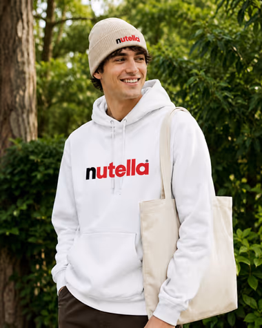 Nutella için Positive Studio merch üretimi