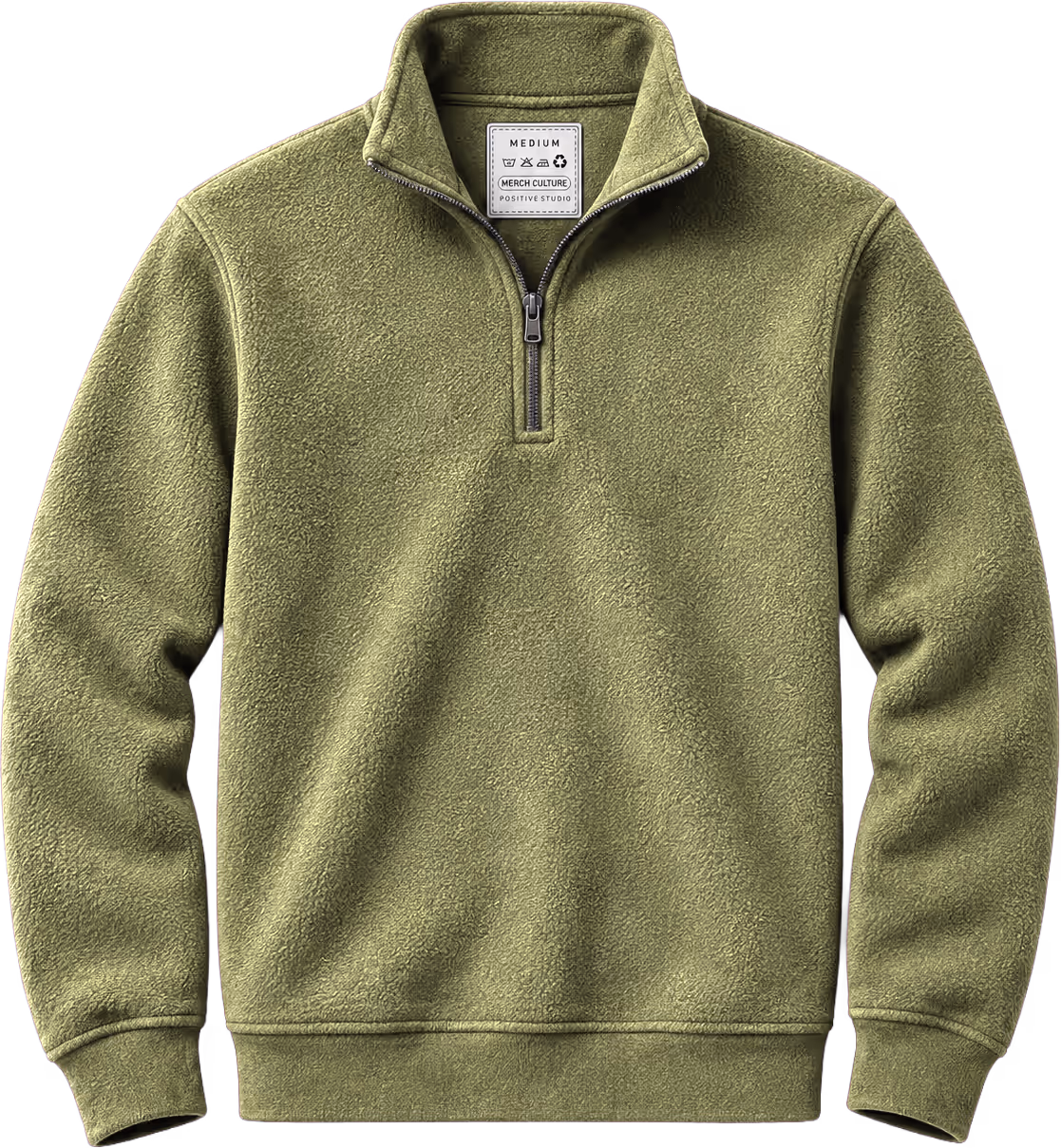 POSITIVE ORIGINALS Yarım Fermuarlı Polar Sweatshirt / Yüksek Yaka