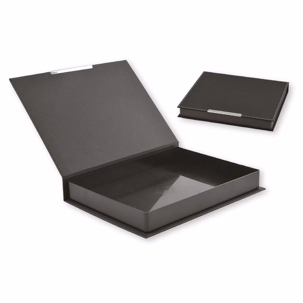 Suni Deri Set Kutusu (27x25x3,5 cm) - Siyah