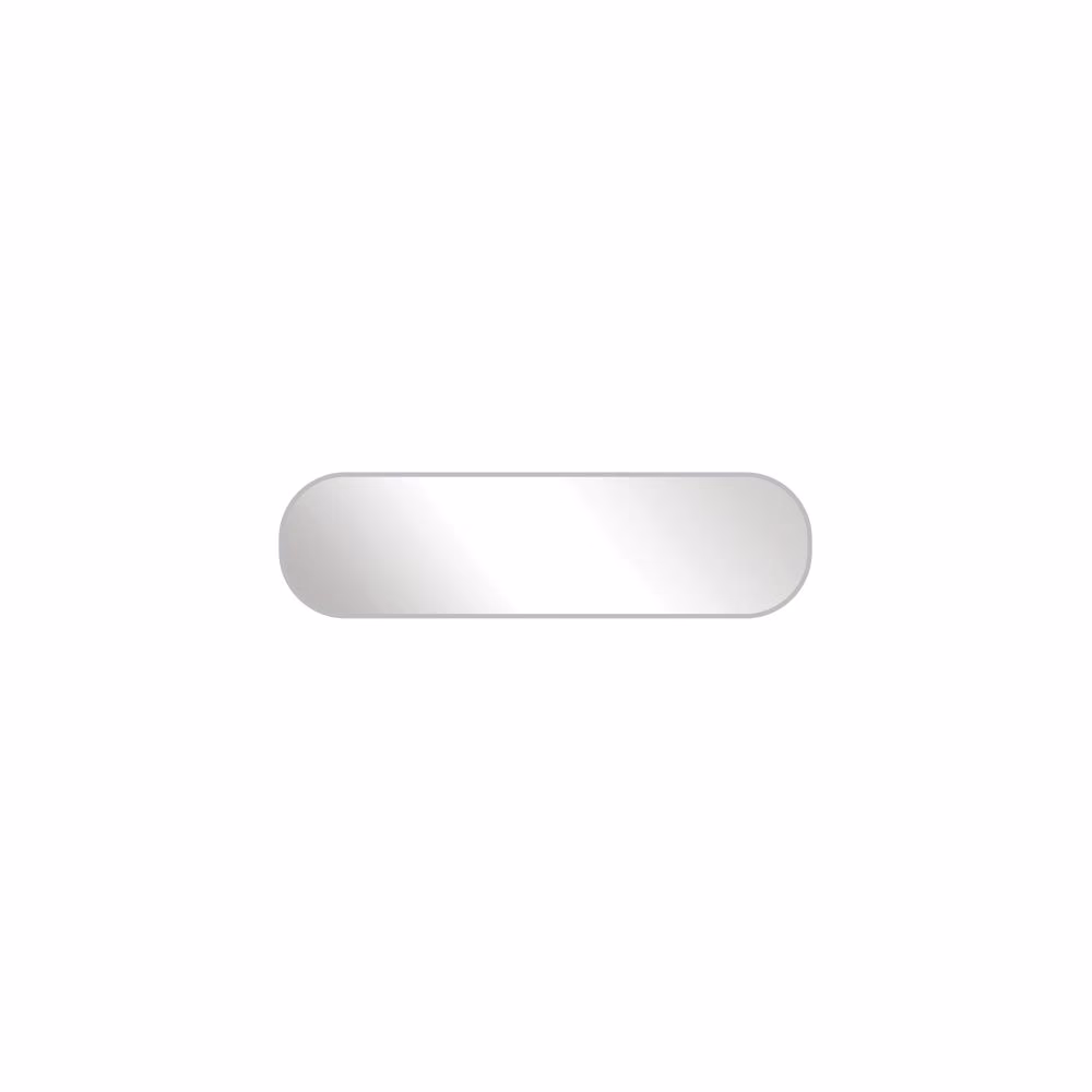 Metal Plaka ( 41 x 11 mm ) - Gümüş