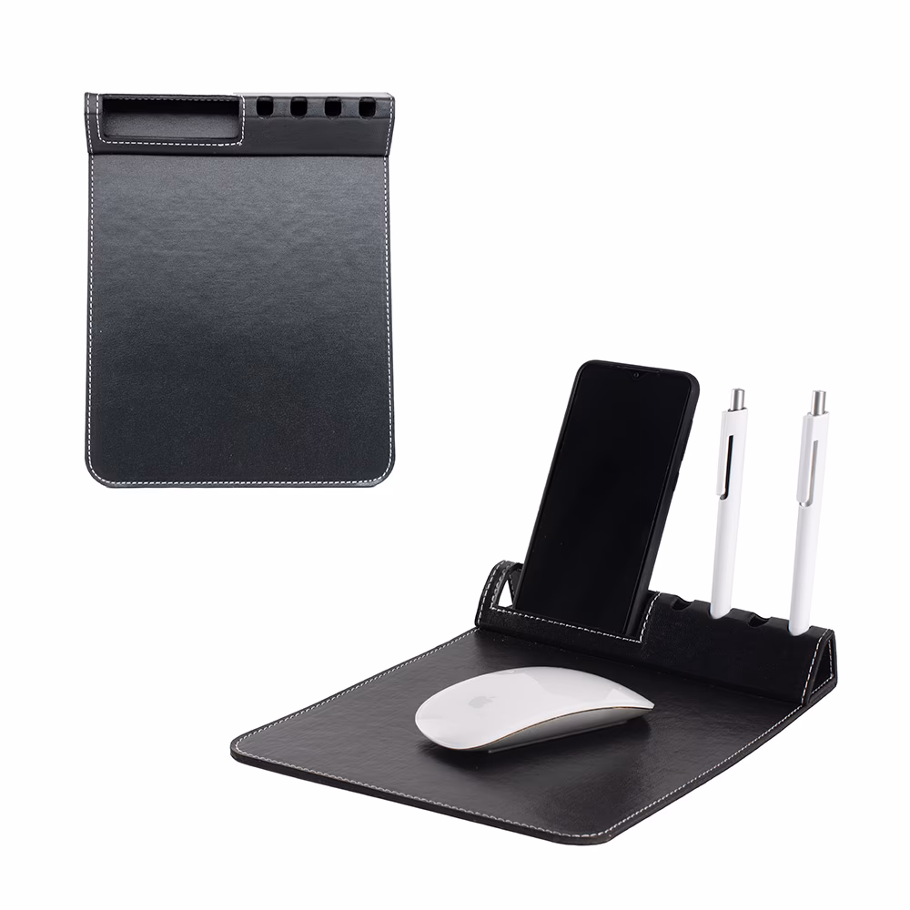 Suni Deri Mouse Pad - Siyah