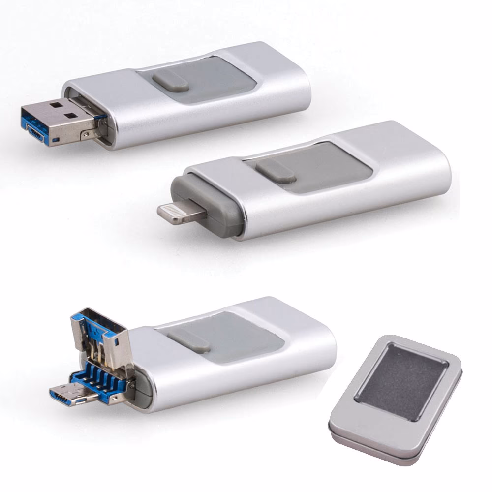 16 GB Metal USB Bellek - Gümüş / 16 GB
