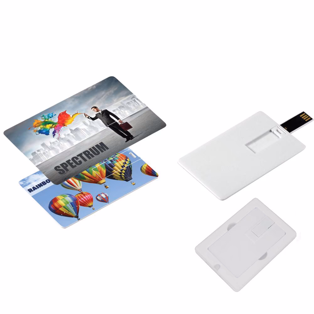 8 GB Kartvizit USB Bellek - Beyaz / 8 GB