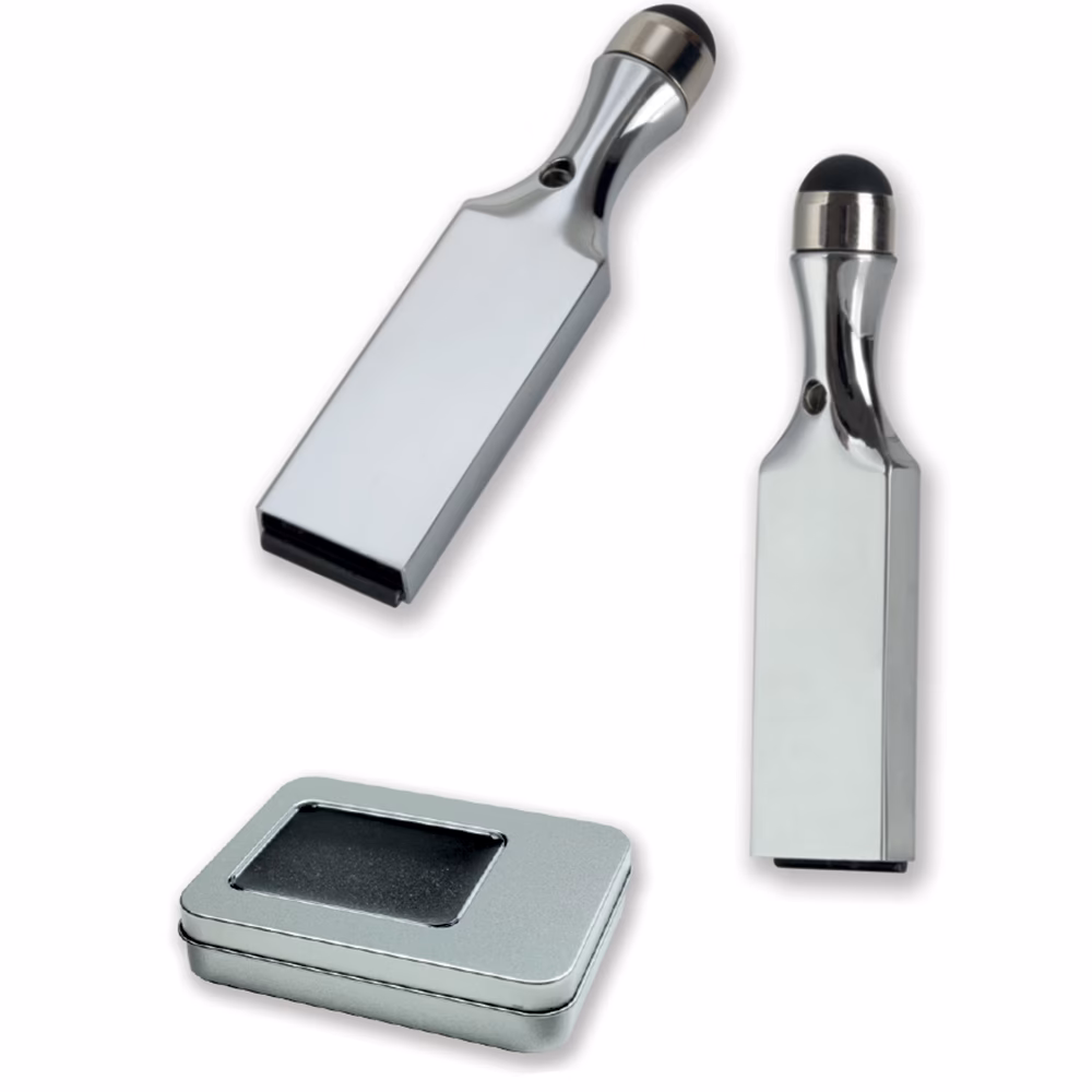 32 GB Metal USB Bellek Touchpen - Gümüş / 32 GB