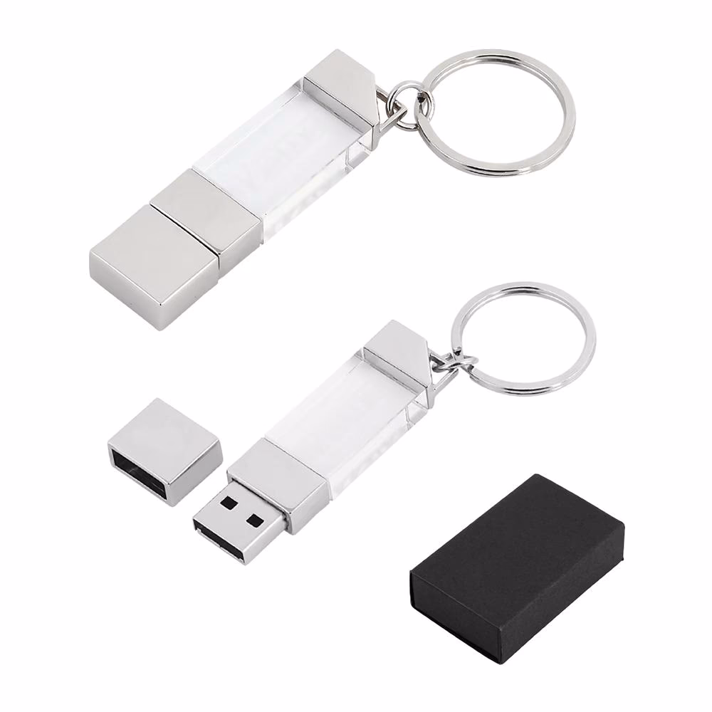 16 GB Kristal USB Bellek - Gümüş / 16 GB