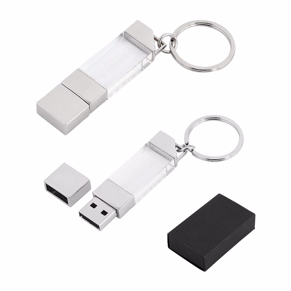 8 GB Kristal USB Bellek - Gümüş / 8 GB