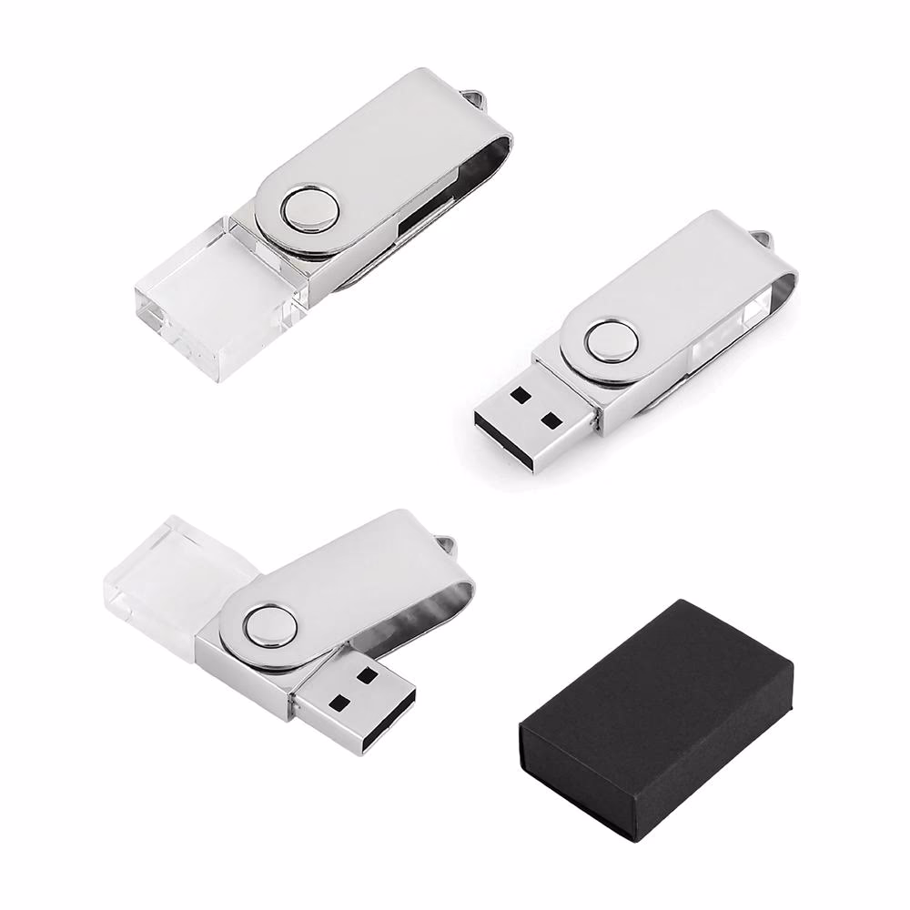16 GB Kristal USB Bellek - Gümüş / 16 GB