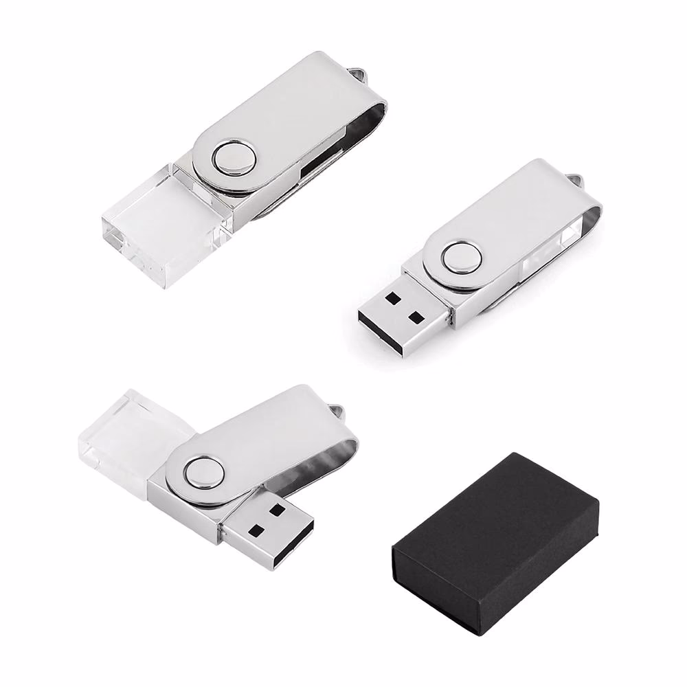 8 GB Kristal USB Bellek - Gümüş / 8 GB