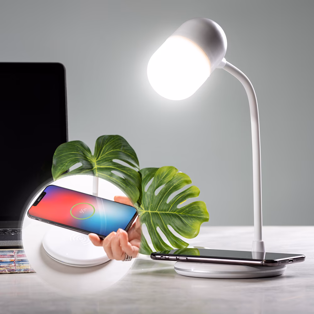 Wifi Şarjlı Speaker (Lambalı) - Gümüş