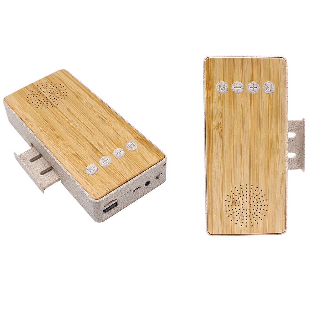 Powerbank 10000 mAh Mobil Şarj Cihazı ve Bluetooth Hoparlör - Bambu