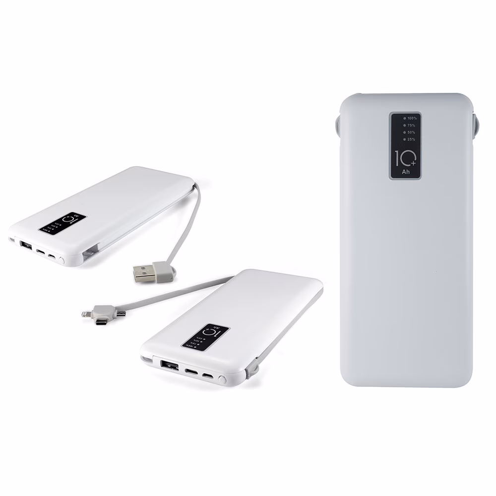 Powerbank 10000 mAh Mobil Şarj Cihazı - Beyaz