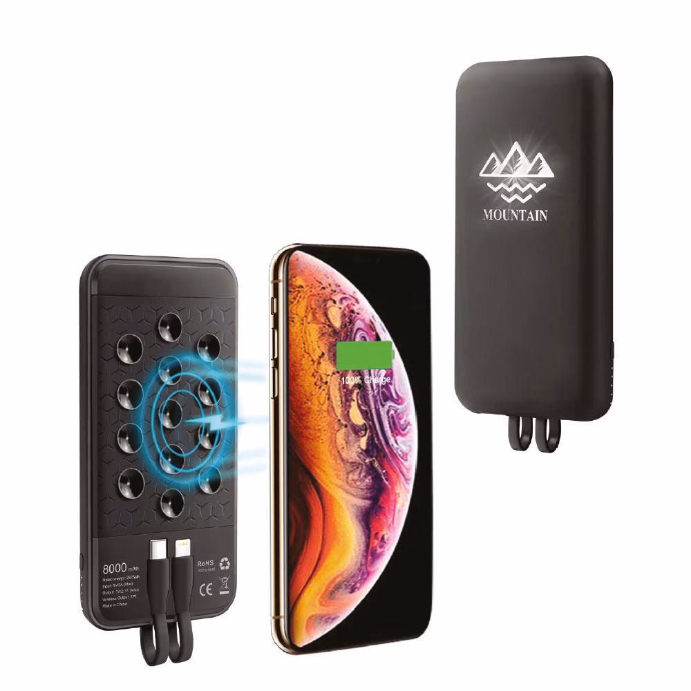 Powerbank 8000 mAh Mobil Şarj Cihazı - Siyah