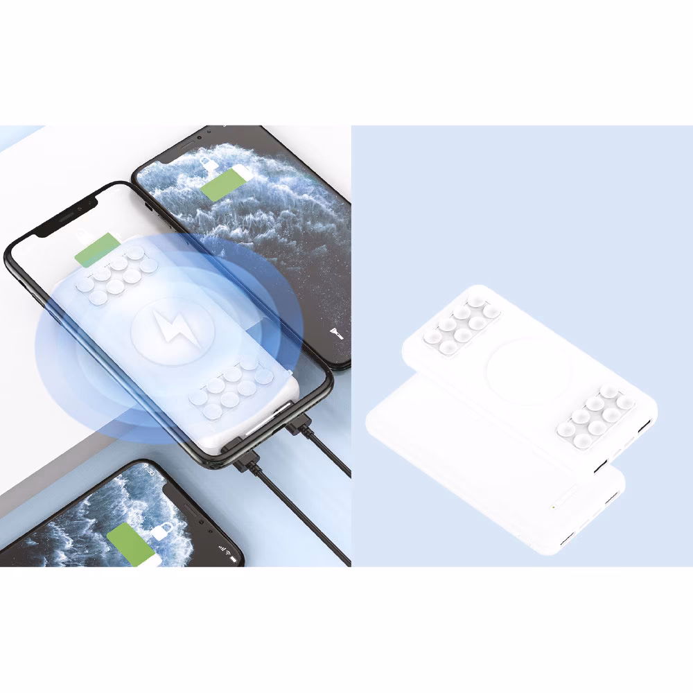 Wireless Mobil Şarj Cihazı 10.000 mAh - Beyaz