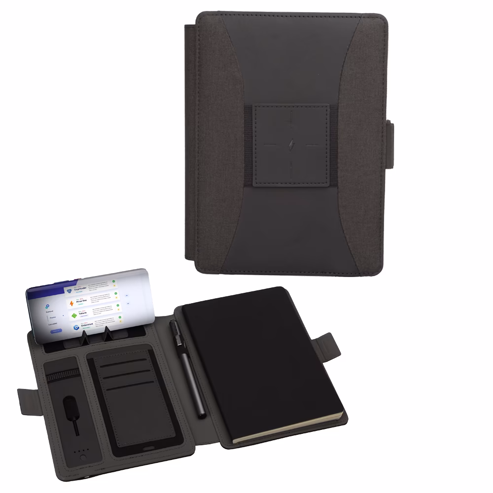 Powerbank 8000 mAh Wireless Organizer - Füme