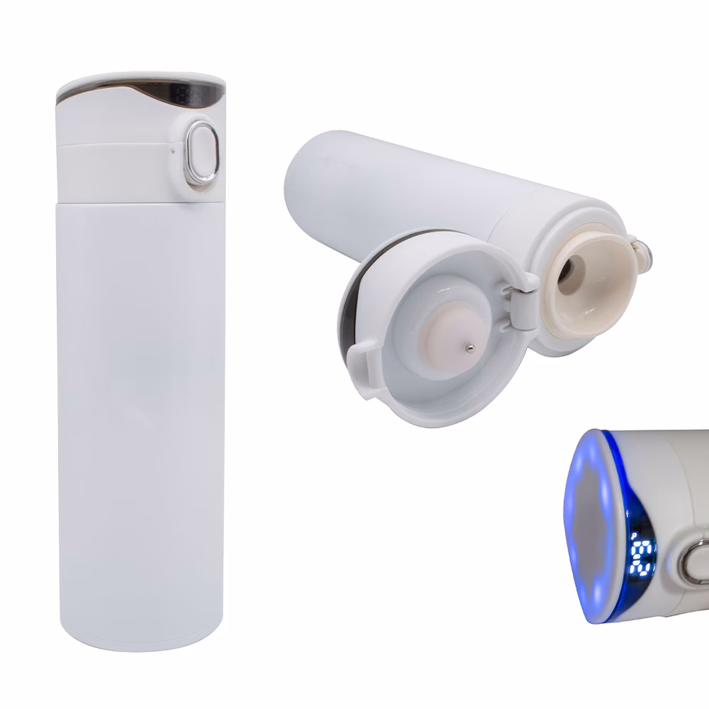 Dereceli Led Göstergeli Termos 450 ML - Beyaz / 450 ML