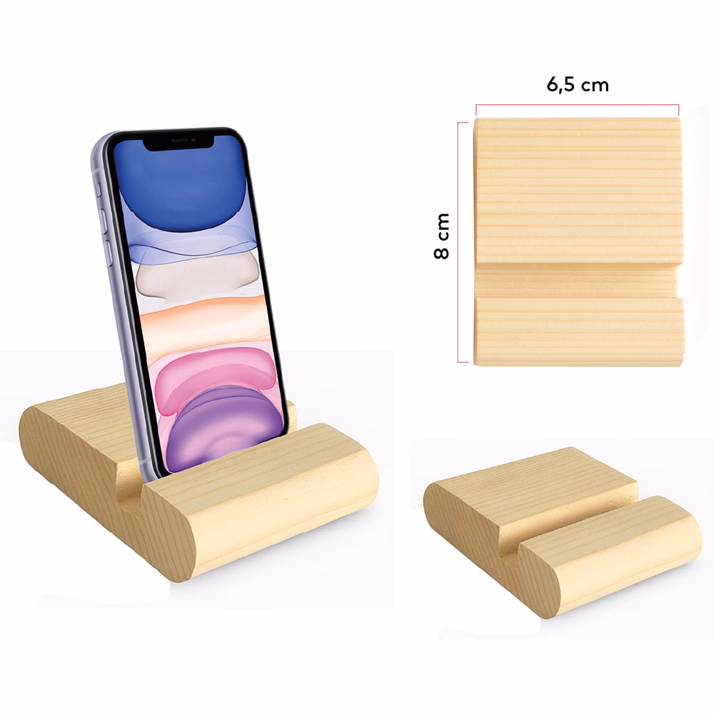 Ahşap Telefon Standı - Ahşap