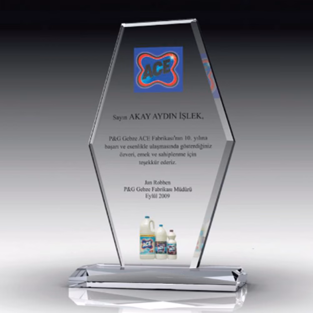 Kristal Plaket - Kristal