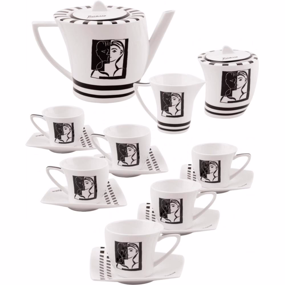 Picasso Çay Seti - Beyaz