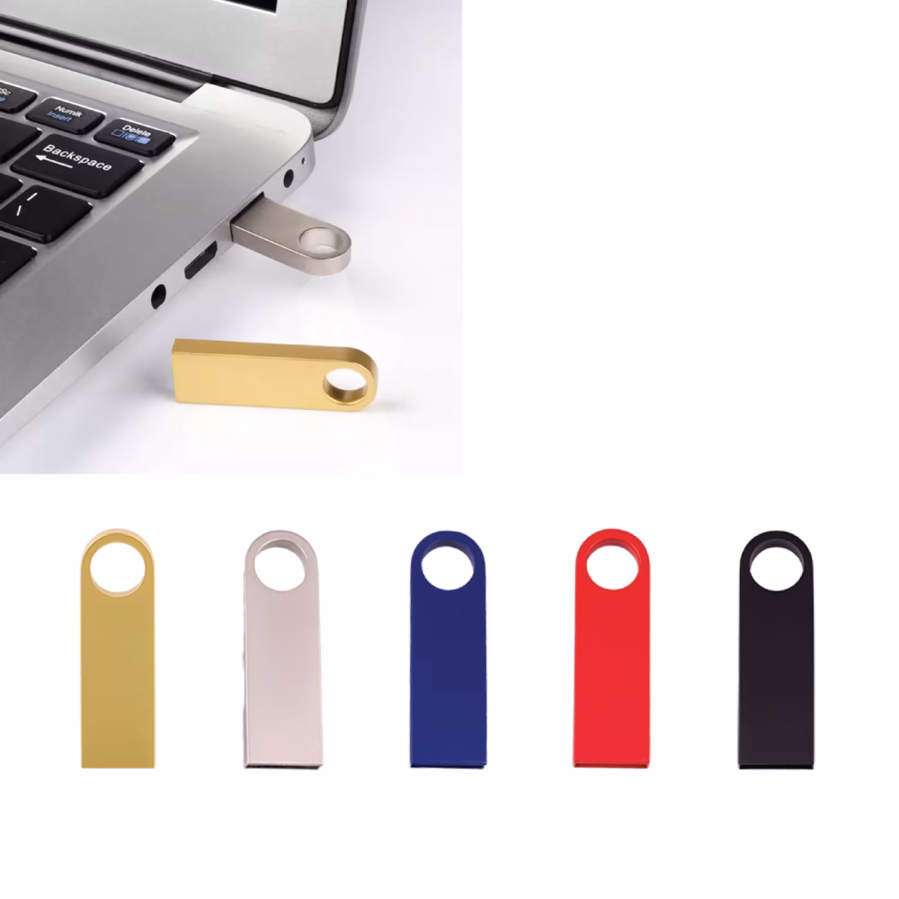 Metal Usb Bellek 8 GB - PARLAK FÜME