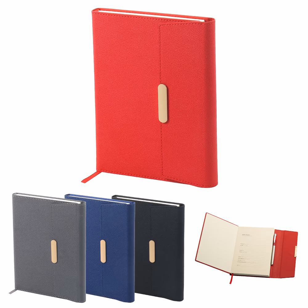 Termo Deri Tarihsiz Defter ( 14,5 x 21 cm ) - SİYAH