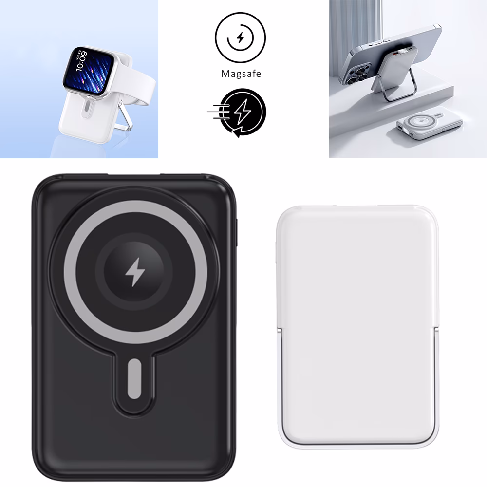 Powerbank 10000 mAh ( Magsafe & 22,5w Hızlı Şarj  ) - SİYAH