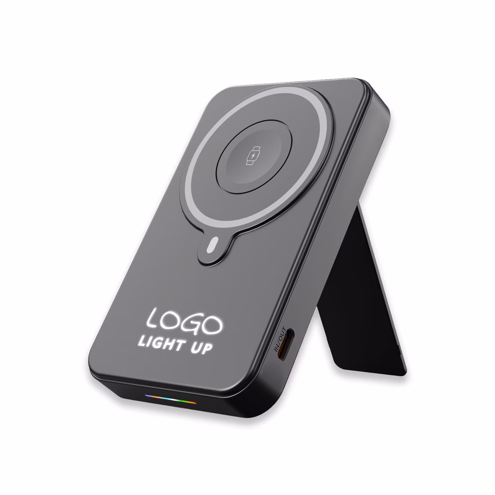 Işıklı Logo 15W MagSafe Powerbank 10000 mAh (Telefon, Saat, Kulaklık))