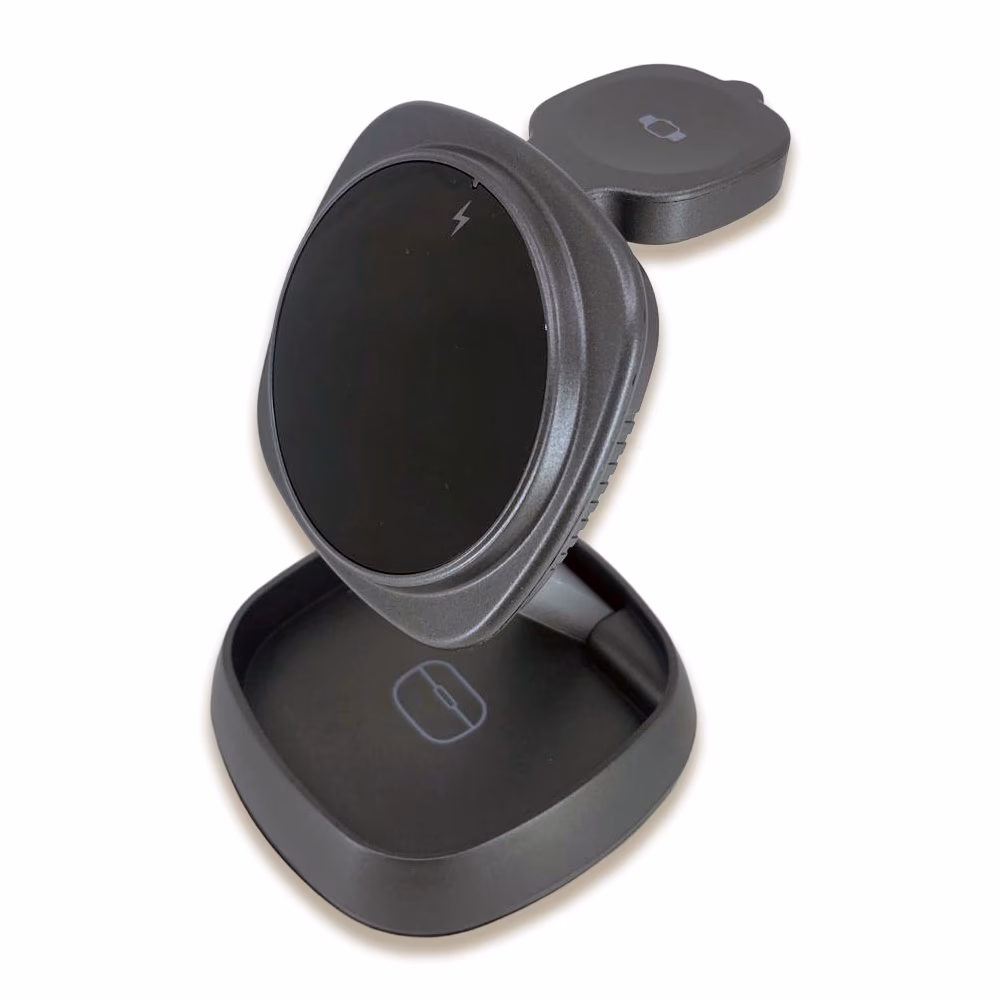 Kablosuz Şarj Standı (Telefon, Saat, Kulaklık)