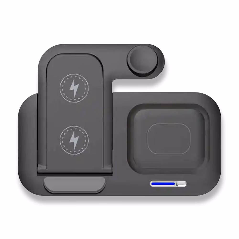 Kablosuz Şarj Standı (Telefon, Saat, Kulaklık)