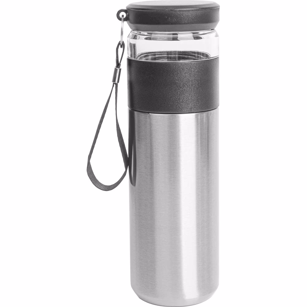 Demlikli Termos - Gümüş / 450 ml