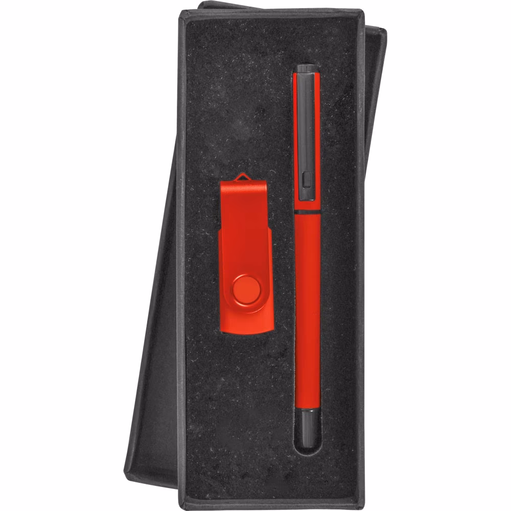 USB Kalem Set - Kırmızı / 16 GB