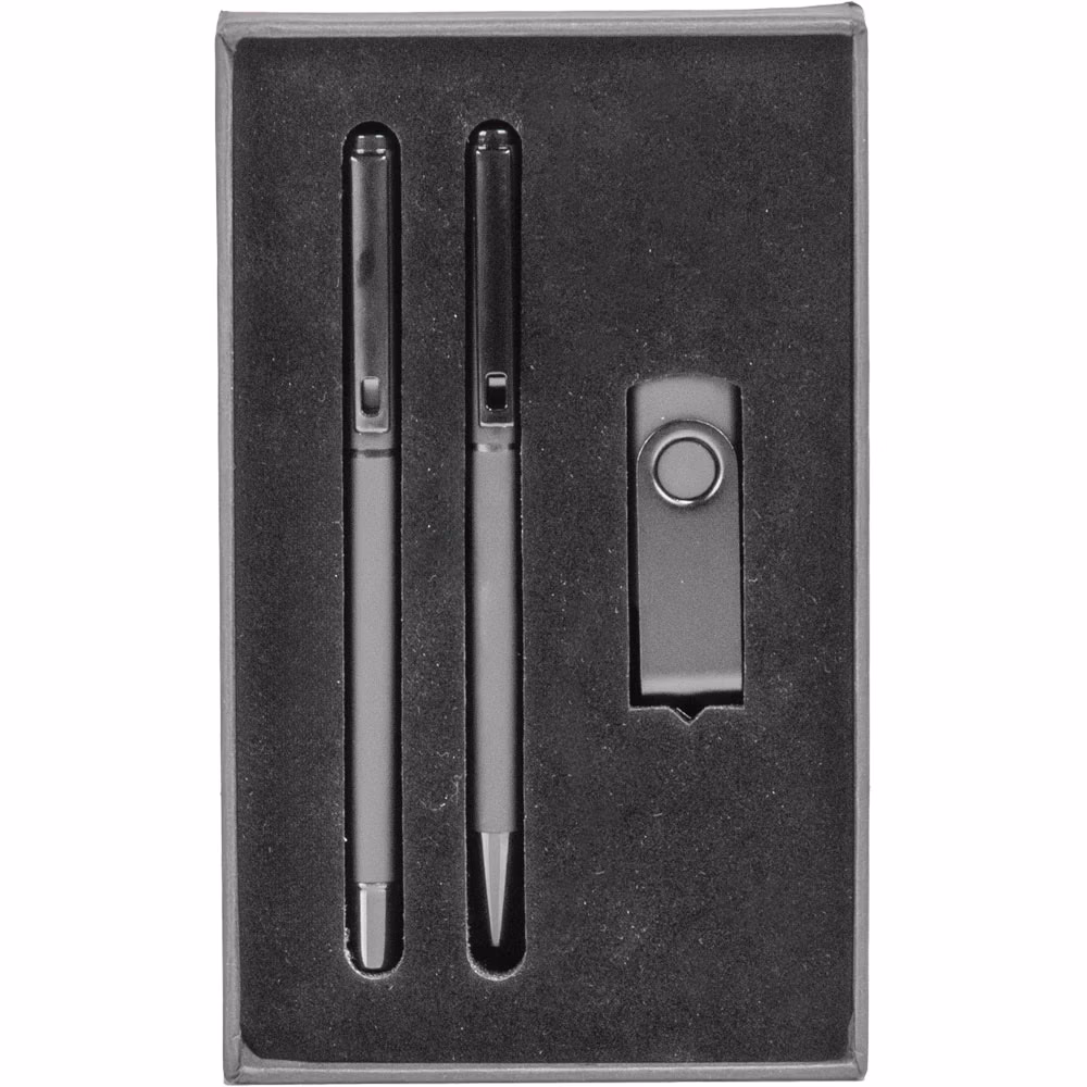 USB Kalem Set - Siyah / 16 GB