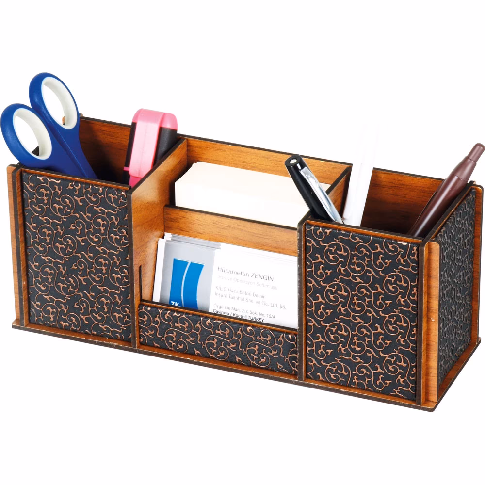 Ahşap Organizer - 7,5 x 9 x 23,4 cm