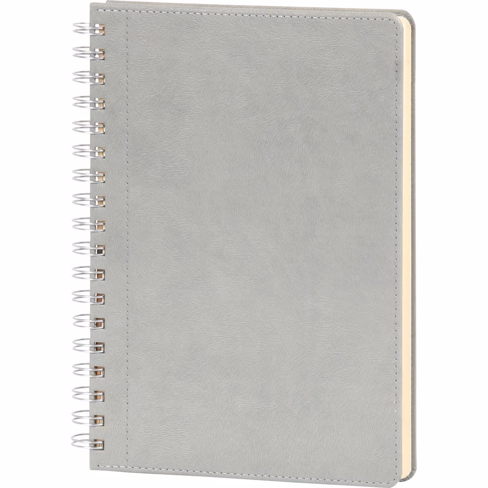 Spiralli Tarihsiz Defter - Gri / 20 x 28 cm