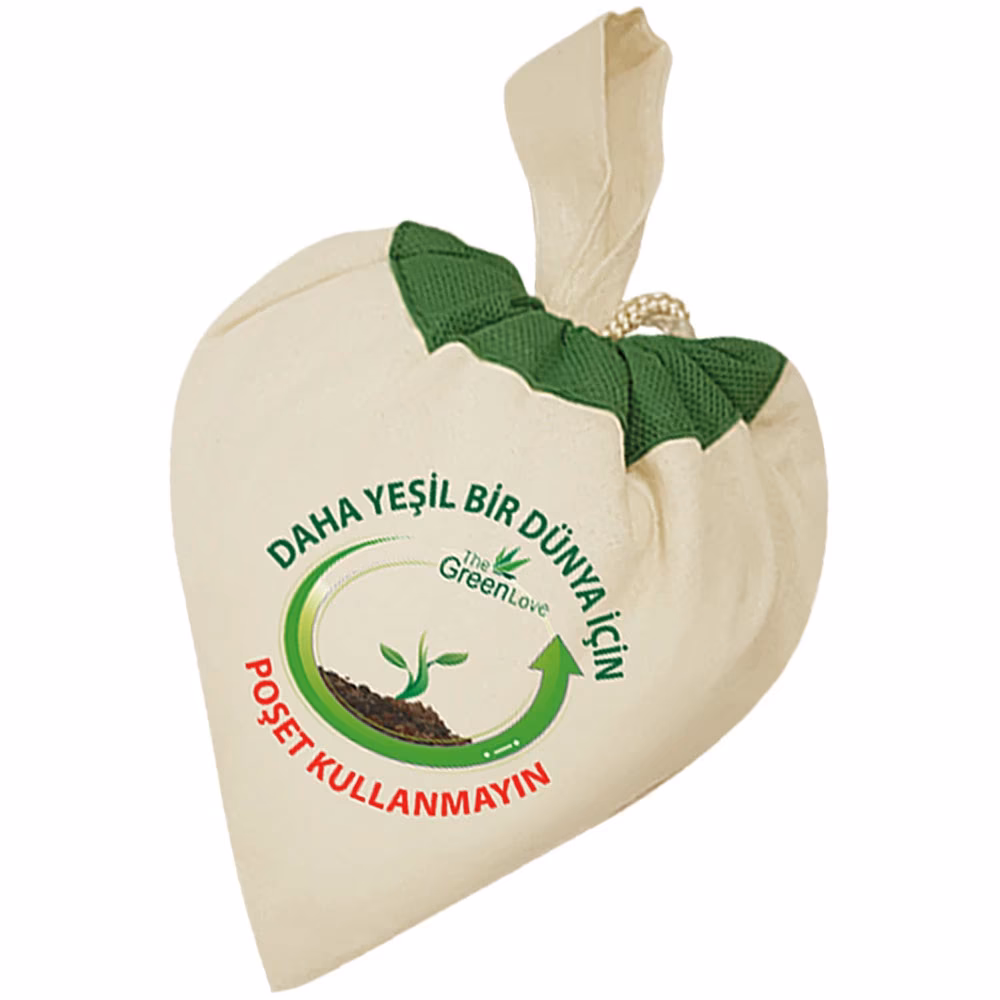 İp Büzgülü Ham Bez Çanta