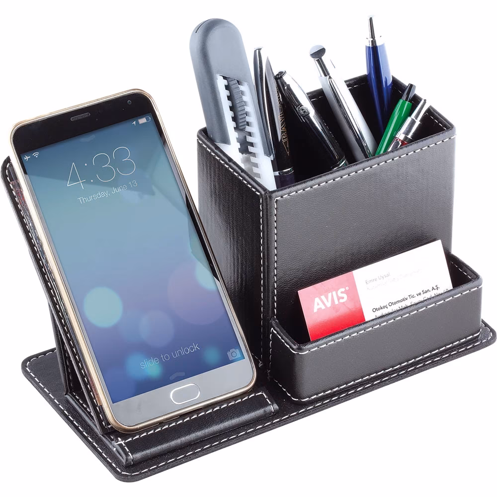 Deri Organizer - 10,5 x 10,5 x 21 cm