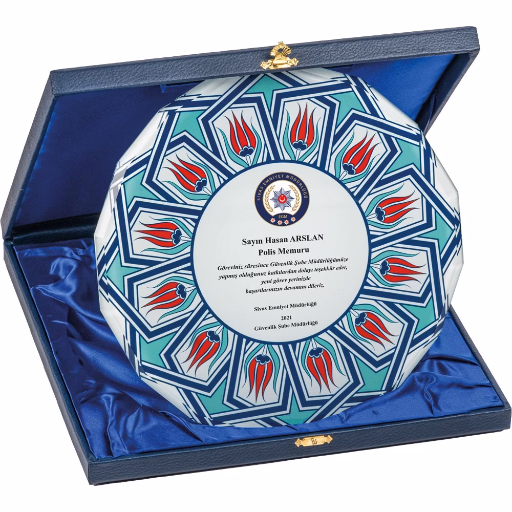 Kutulu Kristal Plaket - 25 x 25 cm