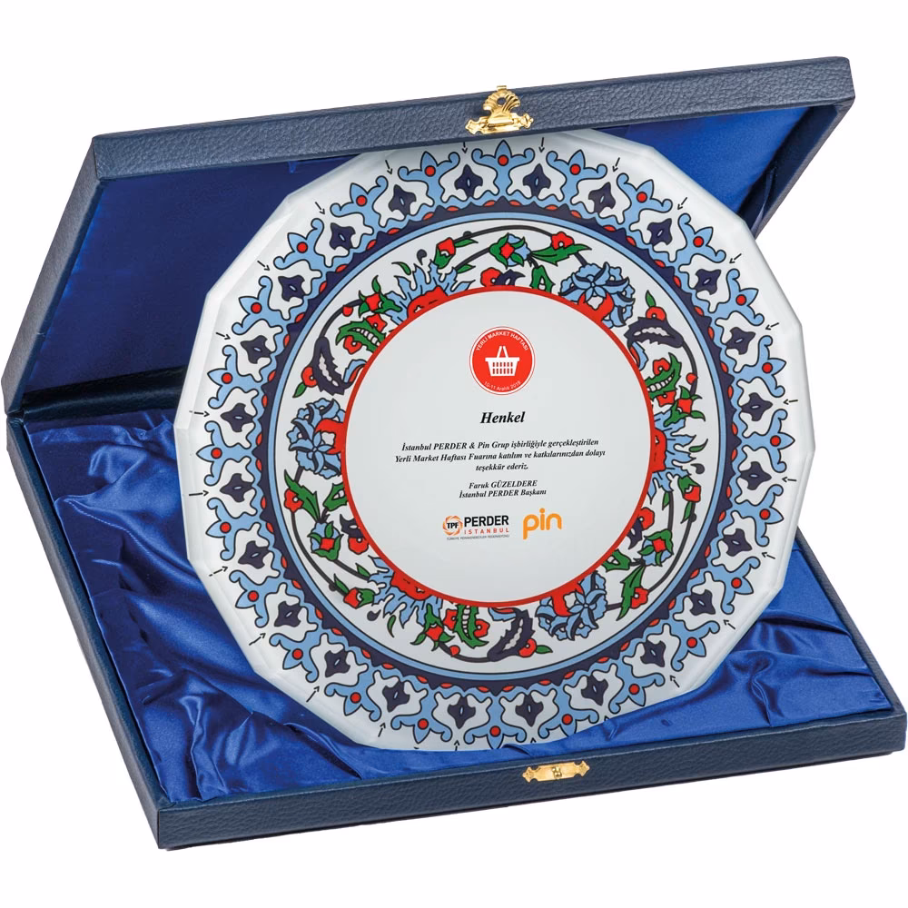 Kutulu Kristal Plaket - 25 x 25 cm