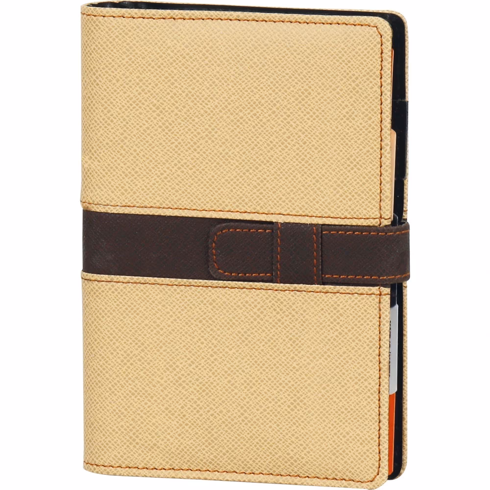Organizer Cep Defteri - Krem / 12,5 x 18 cm