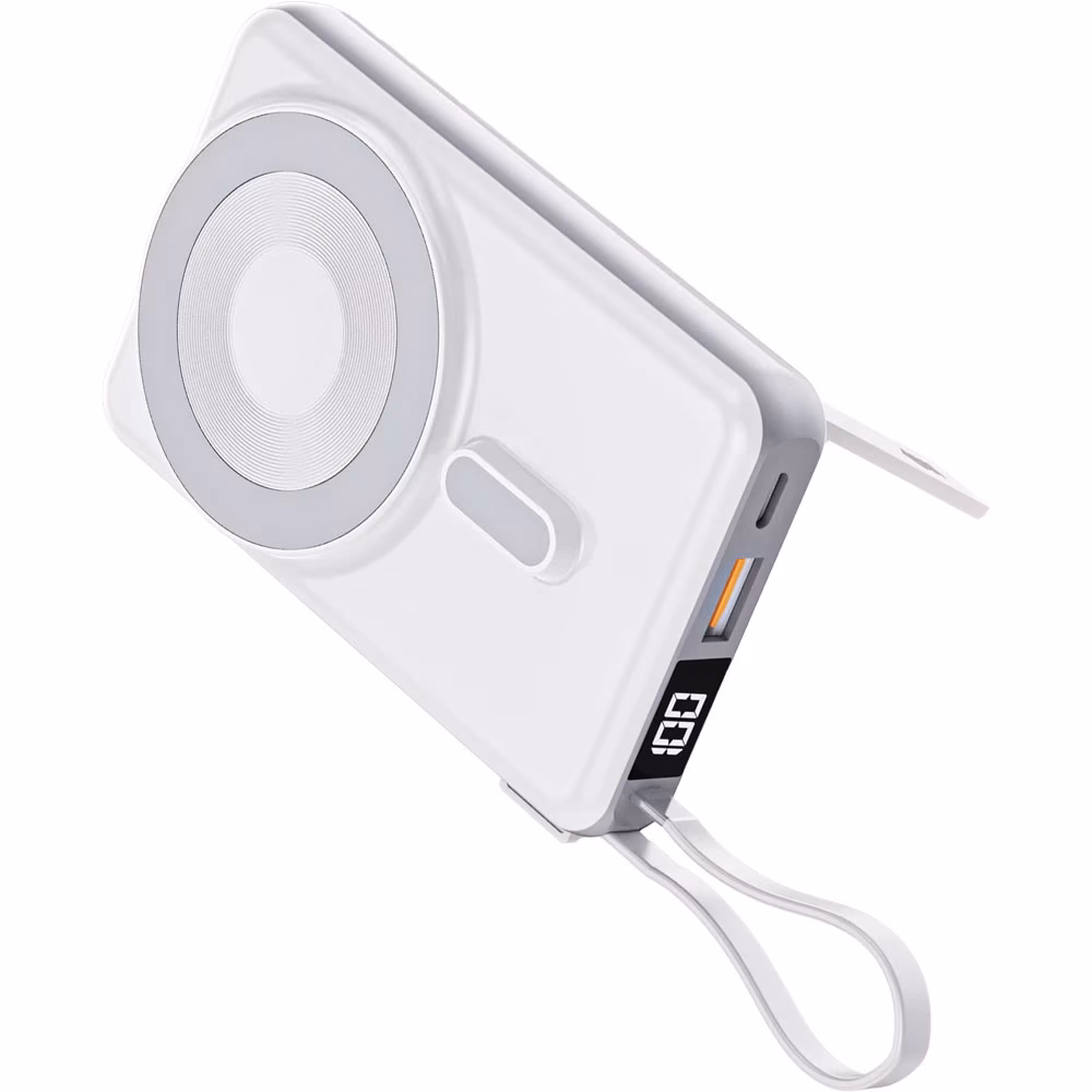 4 in 1 MagSafe PowerBank - Beyaz / 10.000 mAh