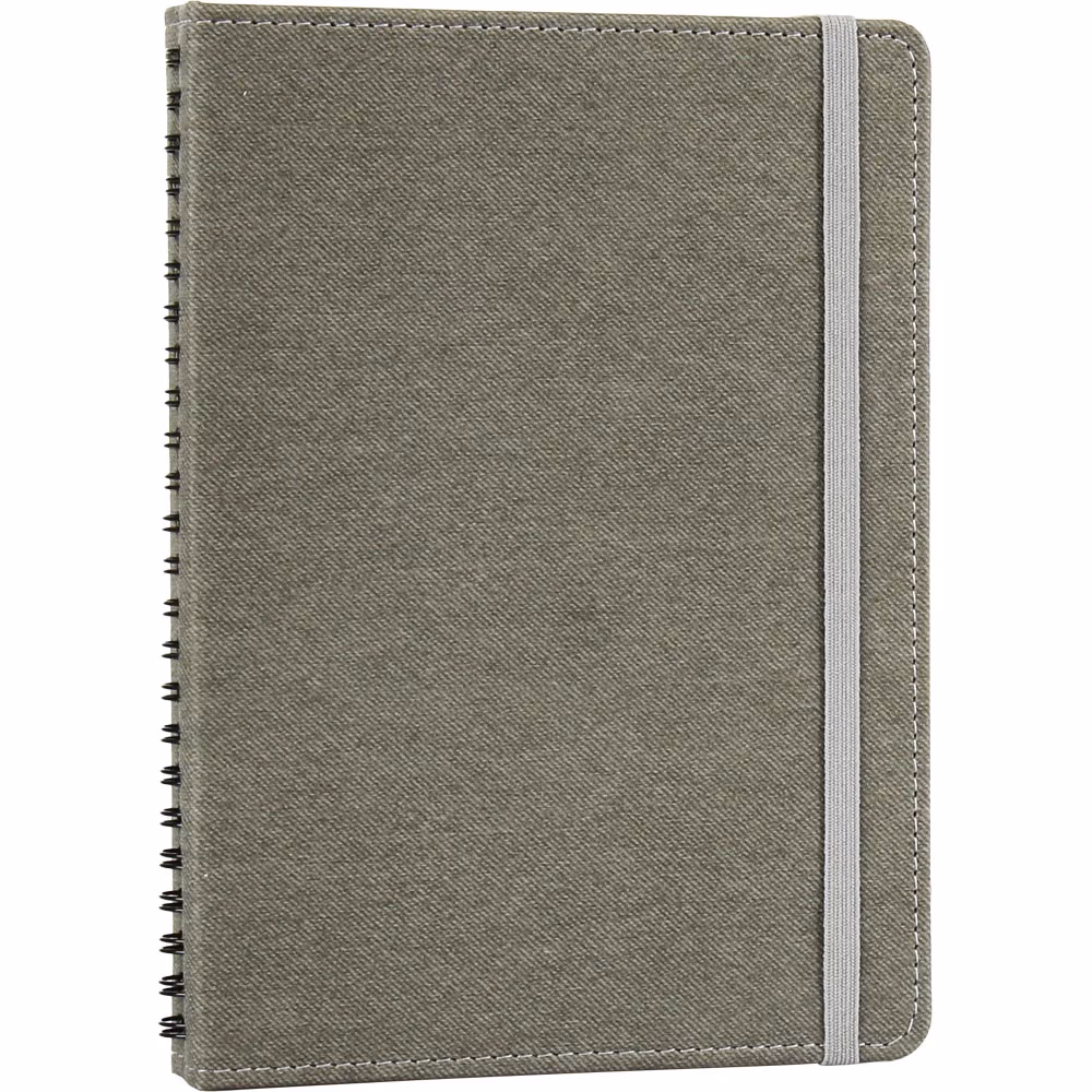 Gizli Spiralli Defter - Füme / 15 x 21,5 cm