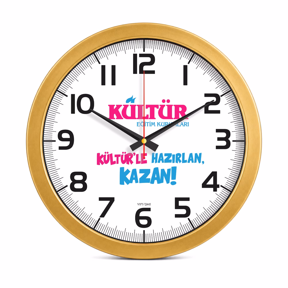 Metalize Duvar Saati