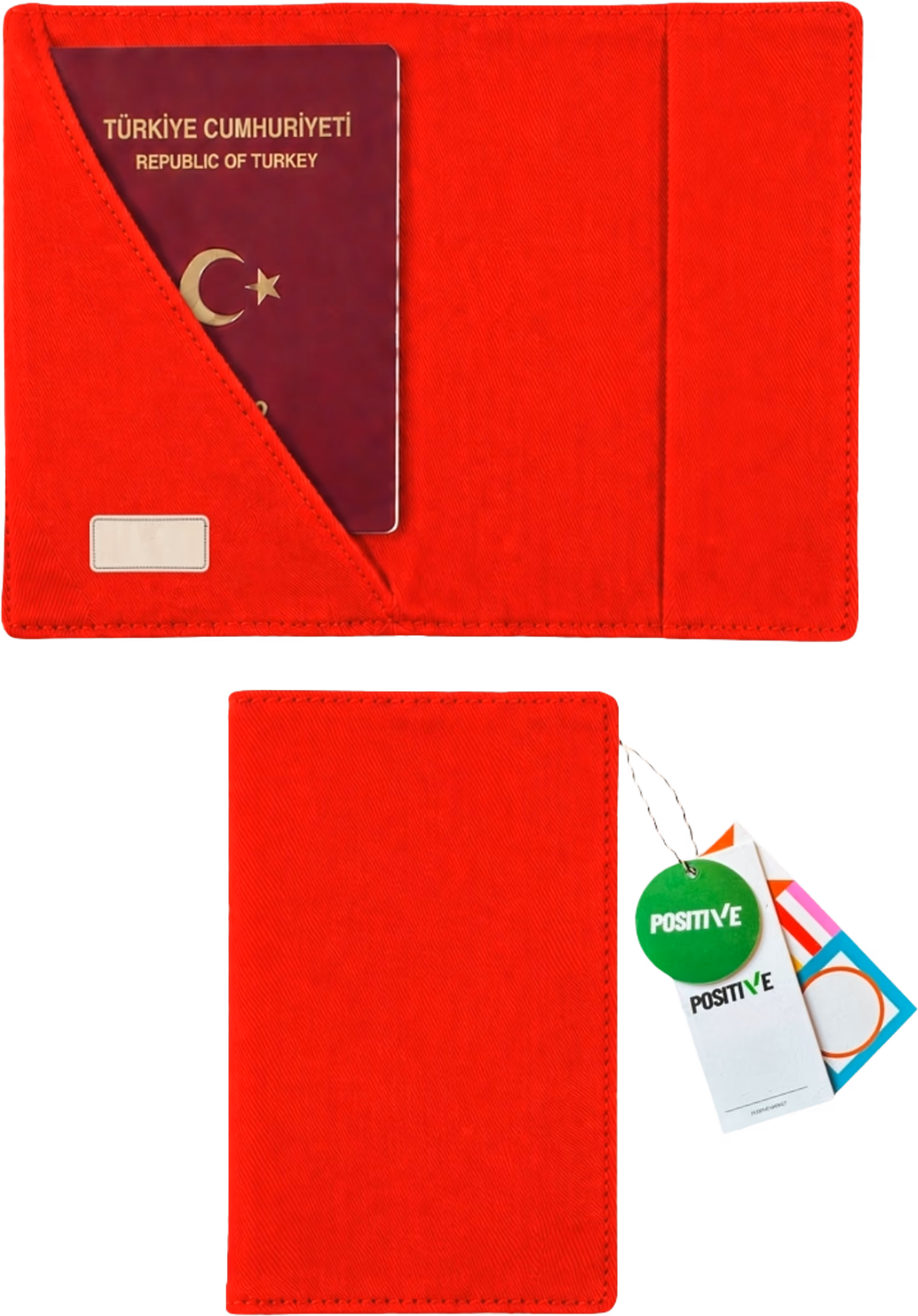 POSITIVE ORIGINALS Gabardin Pasaport Kılıfı / 760 GSM
