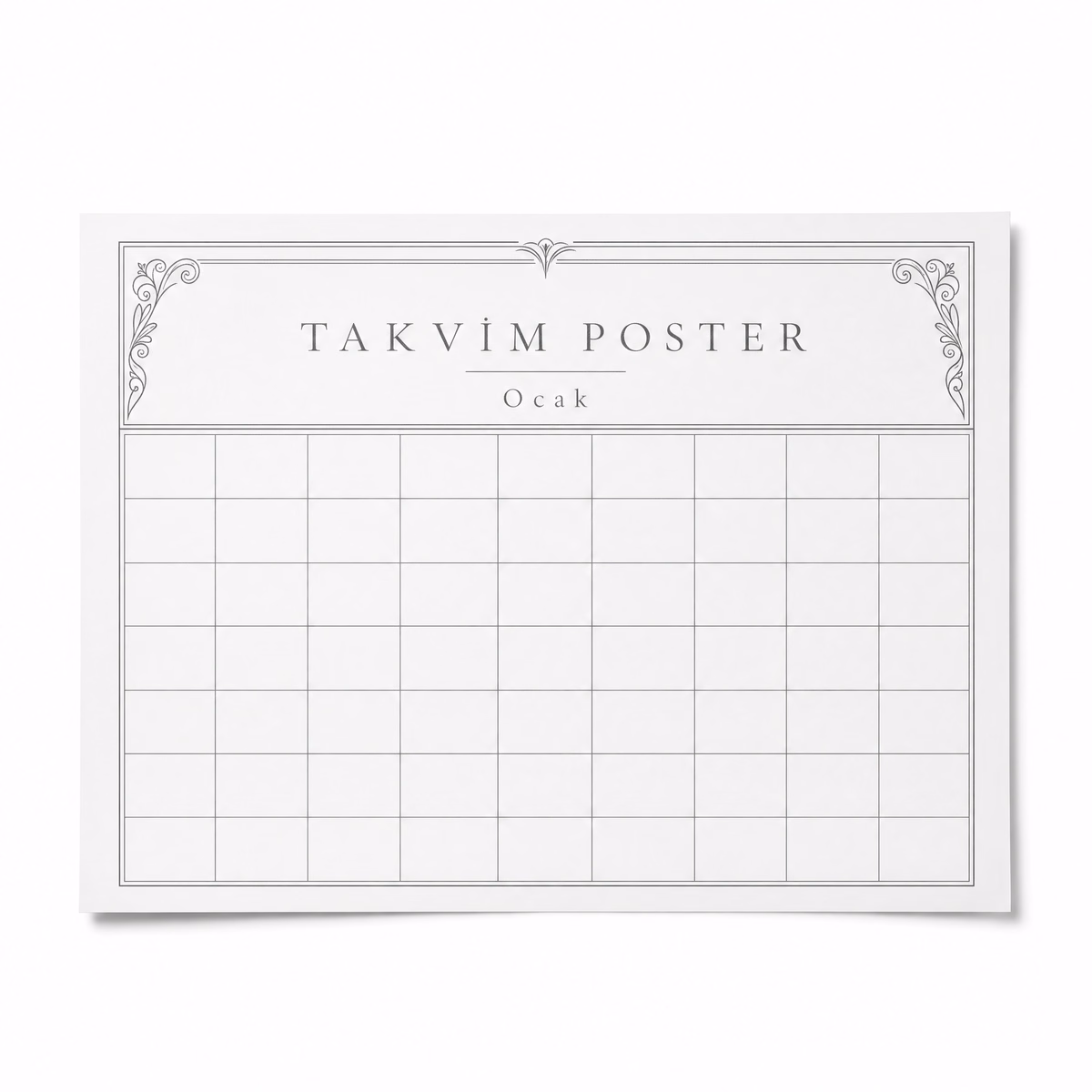 Takvim Poster