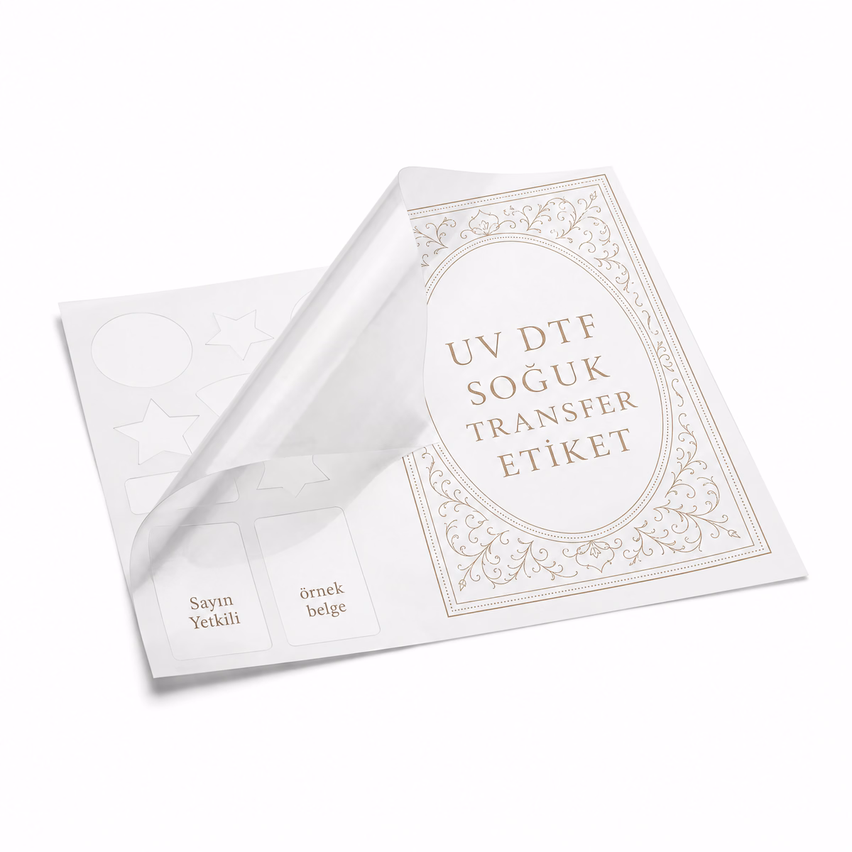 UV DTF Soğuk Transfer Etiket